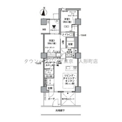 東雲キャナルコートＣＯＤＡＮ２１号棟の物件間取画像